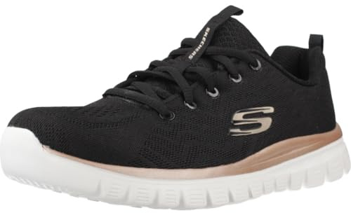 Skechers Graceful - Get Connected 12615-BKGD, Women Sneakers,Sports Shoes, Black, 42 EU