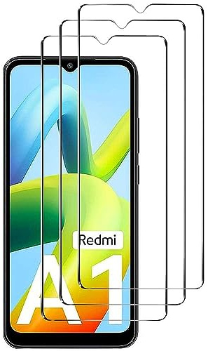 Genérico 3x Protector de Pantalla Cristal Templado Premium compatible para Xiaomi Redmi A1 Vidrio Antigolpes