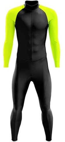 UNBIT Herren-Radsportanzug, Triathlon-Overall, Overall, Lange Ärmel/Hosen mit Taschen, Polsterung, Mountainbike-Radtrikot-Sets (Color : 03, Size : Large)