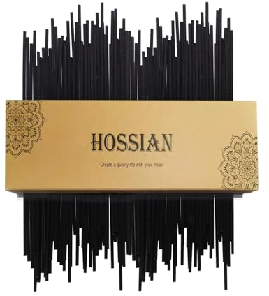 HOSSIAN 100PCS Reed Diffuser Sticks-9inch Diffuser Black Fiber Reed Sticks-ätherisches Öl Aroma Ersatz Aroma Reed Diffuser Sticks