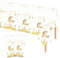 POPOYU 2 Stück Ramadan Tischdecke Weißgold,137cmx274cm Große Eid Ramadan Mubarak Tischdecke,Ramadan Table Cover,Ramadan deko tischdecke für Mubarak,Islam,muslimische Party