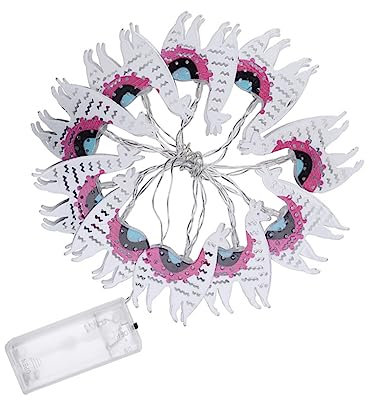 UPKOCH 10 Stück Metall Led Lichterkette Alpaka Doppelseitig Energieeffizient Kabellos Batteriebetrieben Weiß Für Garten Terrasse Festival Dekoration