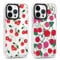 Foonary 2 Pack Transparent Phone Case Compatible with iPhone 14 Pro Max 6.7,Slim Fit Soft Silicone with Cherry Design Aesthetics Pattern, Shockproof Bumper Protector Matte Cover for iPhone 14 ProMax