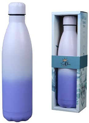 Botella Aislante 750ml, Botella de Agua de Acero Inoxidable Hermética Frio y Calor 12 Horas, Doble Pared Sin BPA, Reutilizable, para Deporte, Gimnasio, Escuela (4, 750ml)