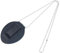 Hobbspring Plat Rond Porte Badge de Sécurité Porte Badge Universel en Cuir avec Clip de Ceinture et Chaîne en Fer en Cuir pour Agent des Forces de L'Ordre