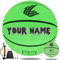 Yuanjkacenys Ballon de basketball phosphorescent personnalisé pour intérieur et extérieur, imprimé avec votre texte personnalisé (n° 6)