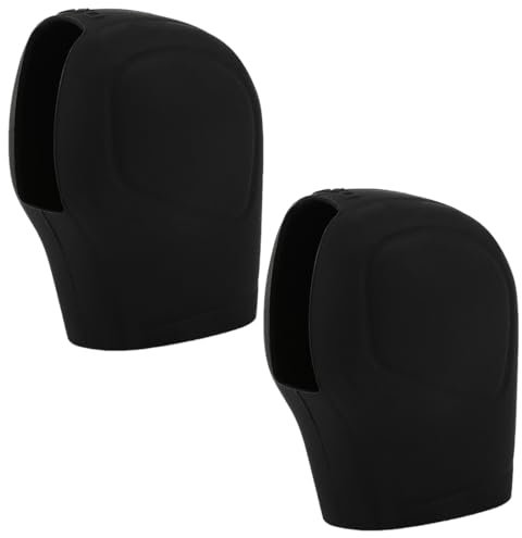 2 Stück Gang Auto Schaltknauf Abdeckung, Universal Schalthebel Abdeckung, Verbessertes Weich TPU Silikon Schaltknauf Abdeckung für Manueller Automatik Auto Schaltknauf schaltknauf abdeckung(Schwarz)
