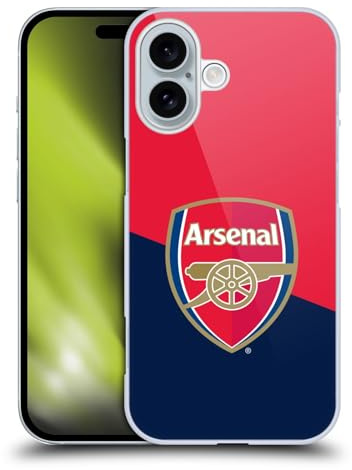 Head Case Designs Offiziell Zugelassen Arsenal FC Logo Blau Und Rot Wappen 2 Harte Rueckseiten Handyhülle Hülle Huelle kompatibel mit Apple Apple iPhone 16
