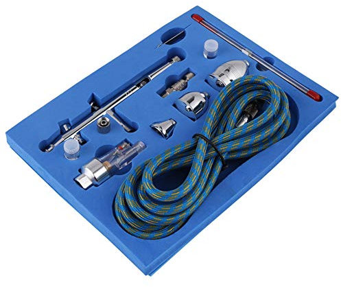 G-186K Dual Action Airbrush Spray Gun Art Kit 0.2/0.3/0.5mm for Craft and Art Projects
