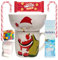 Christmas Hot Chocolate Mug Gift Set, Santa Design with Galaxy Hot Chocolate, Marshmallows, Chocolate Buttons, Festive Decorations