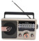 Shortwave AM -FM -Radio mit Bluetooth, 4 in 1 Tragbarem Radio, Vollständige Band -Retro -Radios, Multifunktionaler Musikplayer, Support USB -Laufwerke, Speicherkarten (Gold)