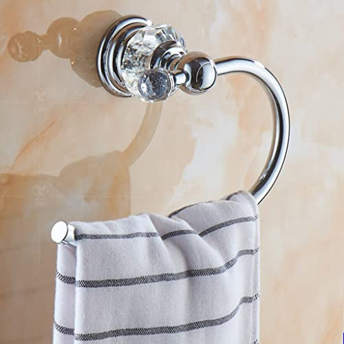 Crystal Towel Rack - Rose Gold Bathroom Storage Hardware Towel Holder for Home Use