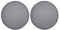 FAUOSWUK Lot de 2 Grilles de Haut-Parleur Rondes Universelles en Métal, Diamètre Extérieur 260 Mm, pour Home Cinéma, Voiture, Marine, avec Cadre en ABS