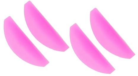 Auriselle 4 Stück Wimpernlifting Pads für Selbstklebend Schnelle und Effektive Perming Wimpernliftband Wiederverwendbar Wimpern Lifting Pads für Alle Augenformen (Rosa)