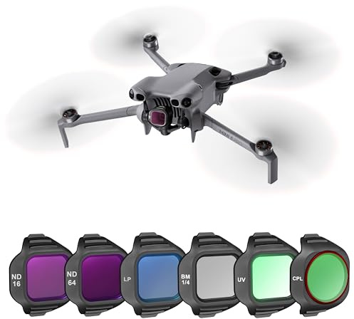 STARTRC Filter Set für DJI Mini 5 Pro Zubehör, 6 Pack Filter Black Diffusion Mist Filter/LPR/UV/ND16/64/CPL Mini 5 Pro Drohnen Objektivfilter, mehrfach beschichtetes optisches HD Glass