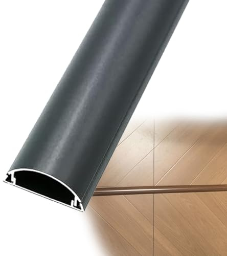 10 13 16 18.2mm Outer Height Large Capacity Floor Cable Cover, Cables Management Hide Cords On Floor, Metal Cable Shield Cord Cover For Businesses/garage/laboratory(J,L x Outer width 180cm x 33mm)