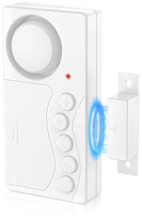Nineleaf Door Alarm Sensor,Freezer Door Alarm with Delay 3/15/30/60S ,Close Doors Reminder 108dB Loud,4 Modes, 3-level Volume Control, for Home Security, Shop, Office, Garage,50PK