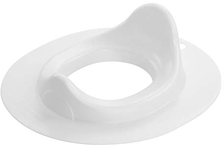 Rotho Babydesign Bella Bambina WC-Sitz - Kinder-WC-Sitz in Weiß - Nachhaltiger Toilettenaufsatz für Kinder mit rutschfestem Design