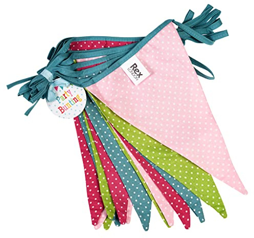Colourful Spotty Washable Double Sided Cotton Bunting