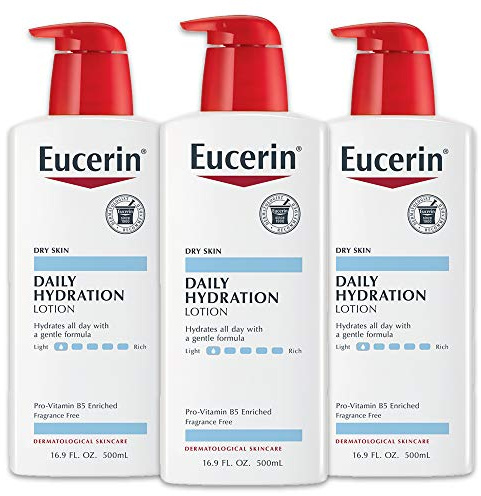 Eucerin Daily Hydration Lotion, Multipack, 3 x 16.9 Fl OZ