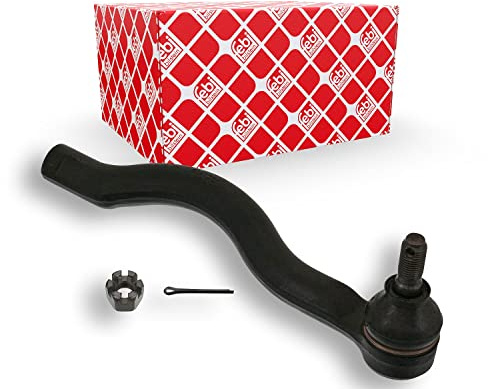 febi bilstein 43267 Spurstangenendstück mit Kronenmutter und Splint, 1 Stück | Kompatibel mit: TOYOTA CELICA Cabriolet, CELICA Coupe