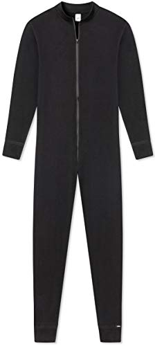 Pleas Thermo Overall Herren - Einteiler Ganzkörperanzug Herren, Schwarz, Gr. M (50)