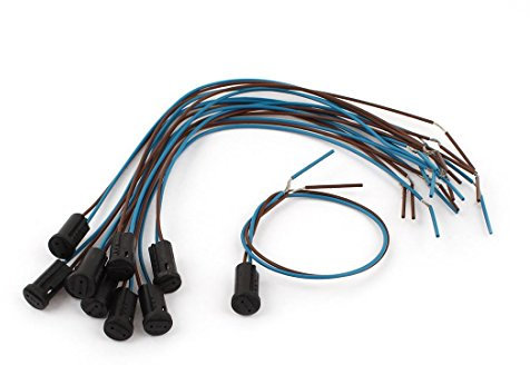 sourcingmap 10 pièces G4 Type Base Support Câble Adaptateur Lampe Prises pour Ampoule LED