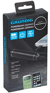 Grundig 871125286329 Powerbank 2200mAh schwarz