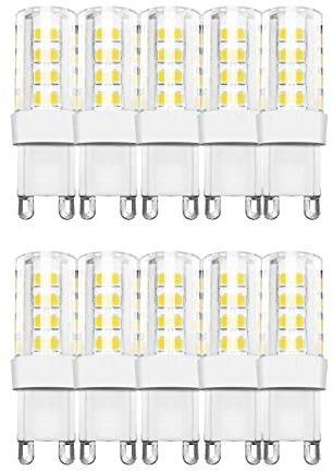 10x 5W G9 LED Leuchtmittel Lampe LED Energiesparlampe Silikonüberzogen bruchsicher 230 Volt Kaltweiß 5 Watt