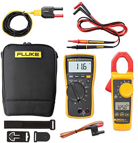 Fluke 116 Multimeter KIT6M with 325 Clamp Meter plus Leads, Thermocouple and Bag from Testermans