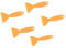Toyvian Glue Spreaders DIY Scraper Mini Sticks Smear Applicator Handmade Practical Home Handwork Paper Leather Craft Tool (Yellow) 5pcs