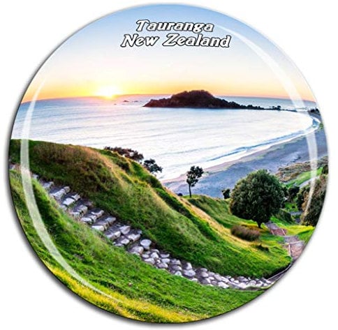 Weekino Mount Maunganui Tauranga New Zealand Fridge Magnet 3D Crystal Glass Tourist City Travel Souvenir Collection Gift Strong Refrigerator Sticker