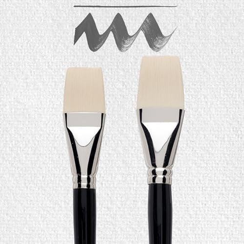 Amsterdam Acrylic Paint Brush Set | Set of 2 XXL Acrylic Brushes | Flat Brushes in Sizes 36 & 48
