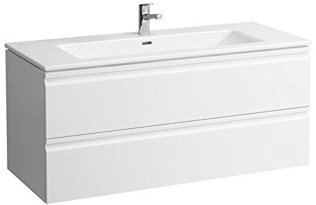 Laufen Pro S Set, Waschtisch, 1 Hahnloch, Überlauf, inkl. Waschtischunterschrank, 2 Schubladen, 1200x500mm, Farbe: Wenge