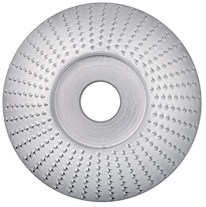 JIZZU Disco Abrasivo Rotativo per Smerigliatrice Angolare, in Carburo di Tungsteno, Mola Rotoraspel Smerigliatrice Angolare per Legno, Disco Abrasivo per Levigare 85mm/3.3Pollici