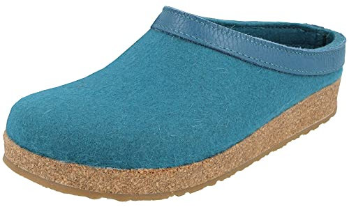 HAFLINGER Grizzly Torben Filzclog aus reinem Wollfilz Türkis, Gr. 48
