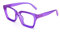 Amorays Lesebrille Oversize Square Frame Vintage mit Anti-Licht Blau Linsen Reißverschluss Feder Brille Presbypia Leser für Damen Herren 6561NEW（violett,+1.5）