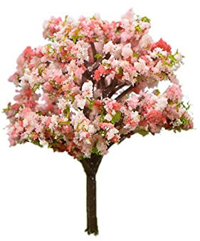Bemvp Miniatur Pflaumenblütenbaum Lebensee Pflanzenschmuck Mikro Landschaft Baum DIY Brüfen Gartendekoration