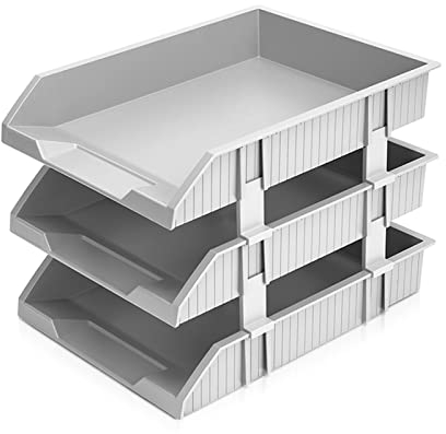 Schreibtisch Organizer Dateihalter-Datei-Tablett Drei-Layer-Kunststoff-Datei-Box-Datei-Speicher-Rack-Dateikorb Black File Rack Aufbewahrungsbox Büroorganisator Ordnerregale/Stehsammler ( Color : 2 )