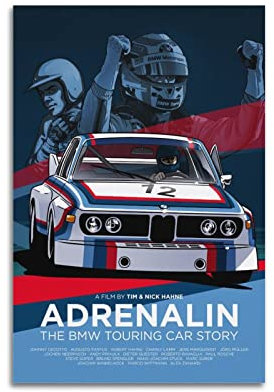 Klassisches Rennauto-Poster für BMW Touring-Geschichte, Motorsport-Poster, dekoratives Gemälde, Leinwand, Wandposter und Kunstbild, modernes Familien-Schlafzimmer, Dekoration, Poster, 30 x 45 cm