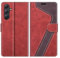 MOBESV Hülle für Samsung Galaxy A54 5G Handyhülle, Lederhülle mit Kartenfach, Klapphülle mit Ständer, Flip Case Handytasche Schutzhülle, Modisch Rot