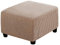 Meigeh Hocker Bezug Quadratisch Pouf copertura Hocker Abdeckung Rechteckige Pouf Abdeckung Hockerbezug Ottomane Schonbezug Khaki