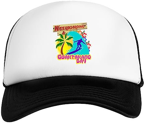Waterboarding at Guantanamo Bay Weiß Schwarz Unisex Kinder Baseball Cap Kids White Black