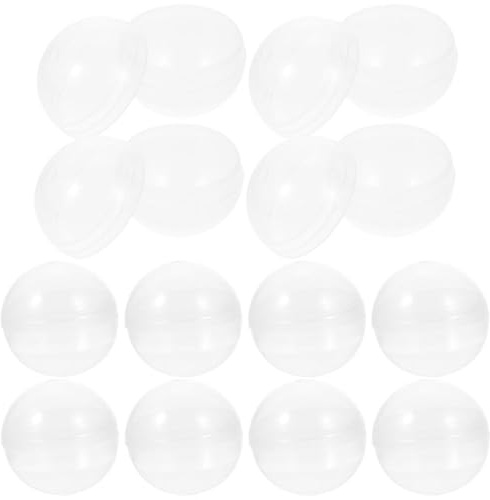 PRETYZOOM 20 Capsules Rondes Transparentes 7.00 Cm pour Machines À Griffes Boules Plastique À Remplir pour Rangement Jouets Fêtes Anniversaires
