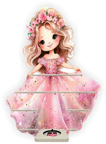 Farbklecks-Collection Musikboxregal Blumenprinzessin - passend für Toniebox - Regal mit Platz für Box sowie 25-30 Figuren
