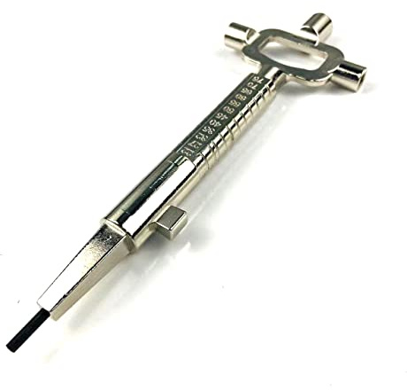 QiDAi Locksmith Cam Turner Cylinder Gauge for Lock,Building Universal Key Measuring Tool (Long)