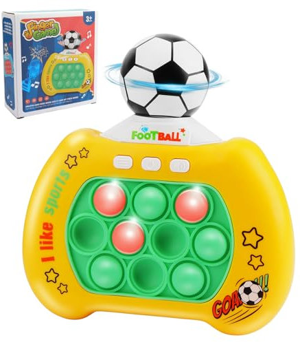 Coicok Pop It Elettronico, Gioco Bubble Palmare con Console per pallone da Calcio girevole 360°, Gadget Compleanno Bambini, Regalini Fine Festa Compleanno, Giocattoli Antistress per Adulti e Bambini