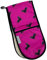 Double Oven Glove, 100% Cotton, Pink, Sausage Dog Print, 18cm x 84cm