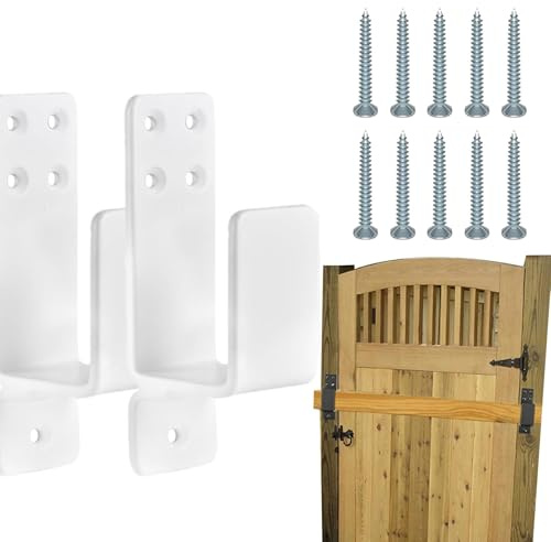 2X4 Support en U | Lot de 2 supports de serrure de porte en U | Supports de montage en bois 2x4, supports en métal pour serrure de porte, renfort de porte pour garage/puer