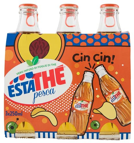 Estathé Bevada di Thé alla Pesca in vetro, 3 bottiglie da 0,25cl
